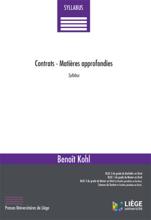 Contrats - Matières approfondies