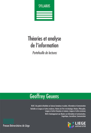 Théories et analyse de l’information